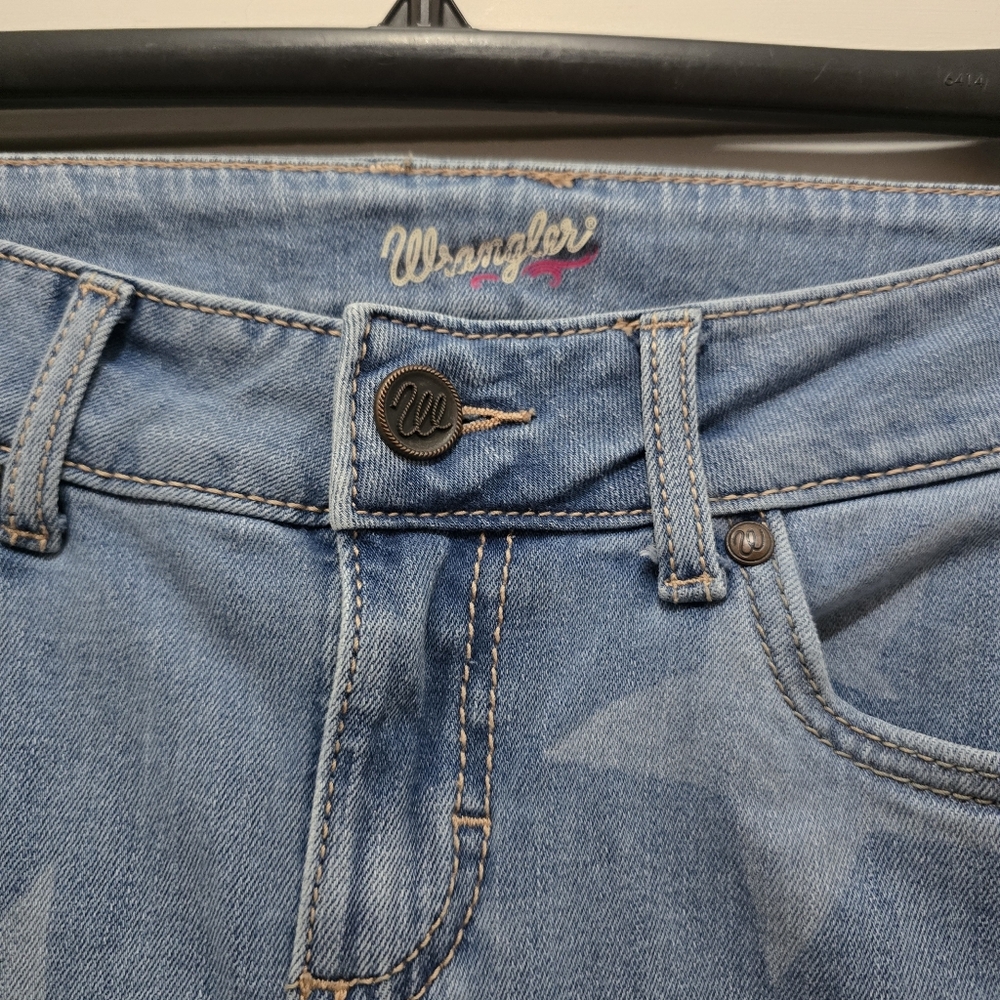 Wrangler Light Blue Star Flare Jeans - Picture 3 of 8